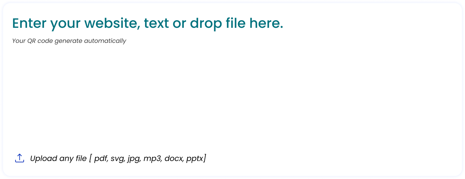 Upload Input